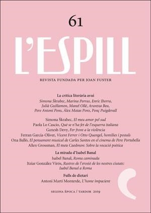 L'ESPILL, 61: LA CRÍTICA LITERÀRIA AVUI | 9788491345459 | VARIOS AUTORES