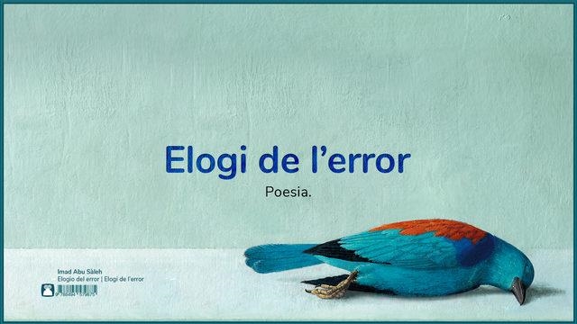 ELOGI DE L'ERROR | 9788494579875 | ABU SÀLEH, IMAD