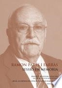 RAMON PARÉS : SESSIÓ EN MEMÒRIA | 9788499655246 | VARIOS AUTORES