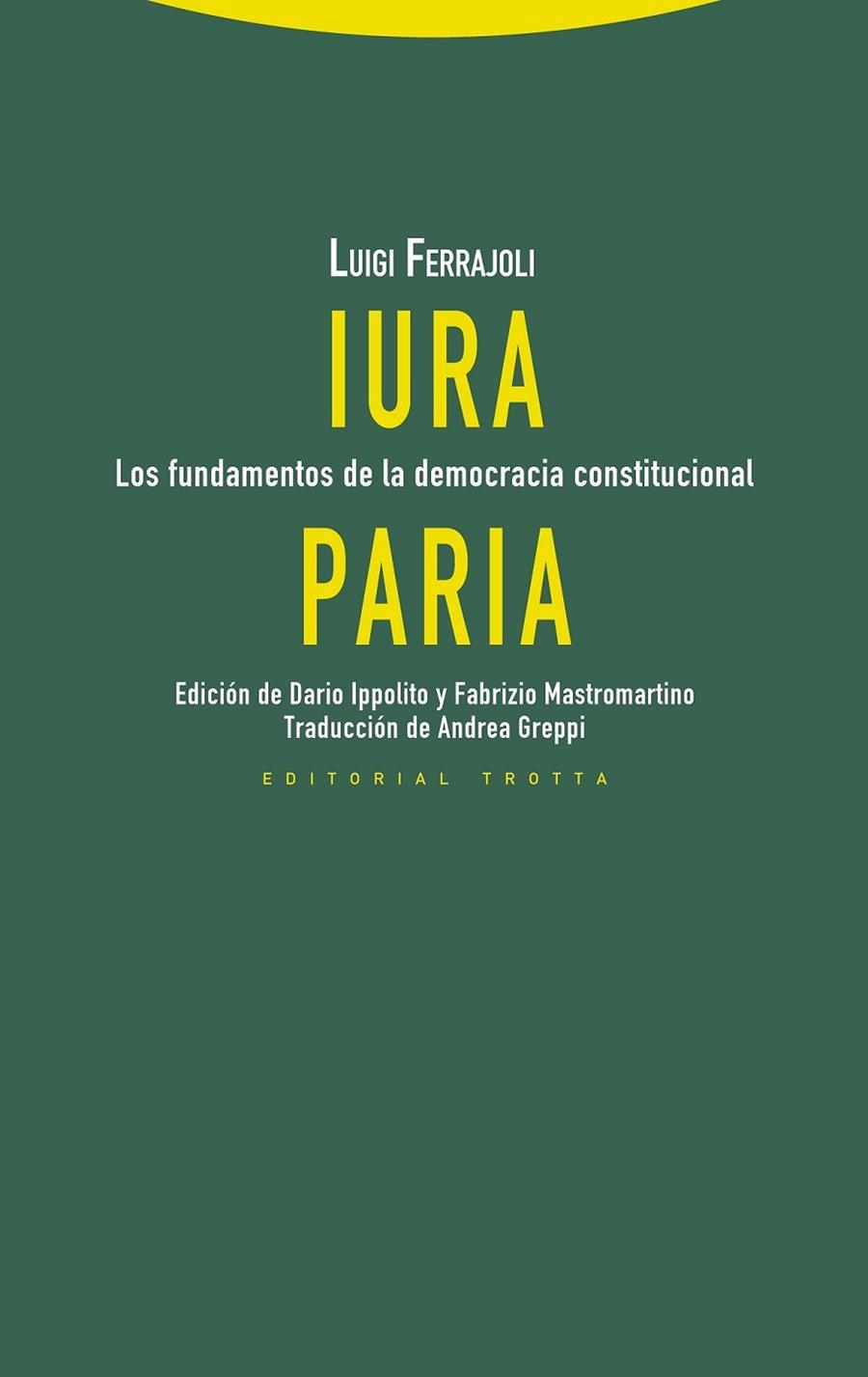 IURA PARIA | 9788498798487 | FERRAJOLI, LUIGI