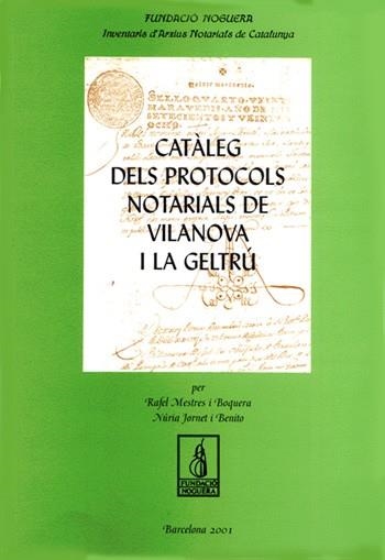 CATALEG PROTOCOLS NOTARIALS | 9788479359089 | MESTRES I BOQUERA, RAFAEL/JORNET I BENITO, NúRIA