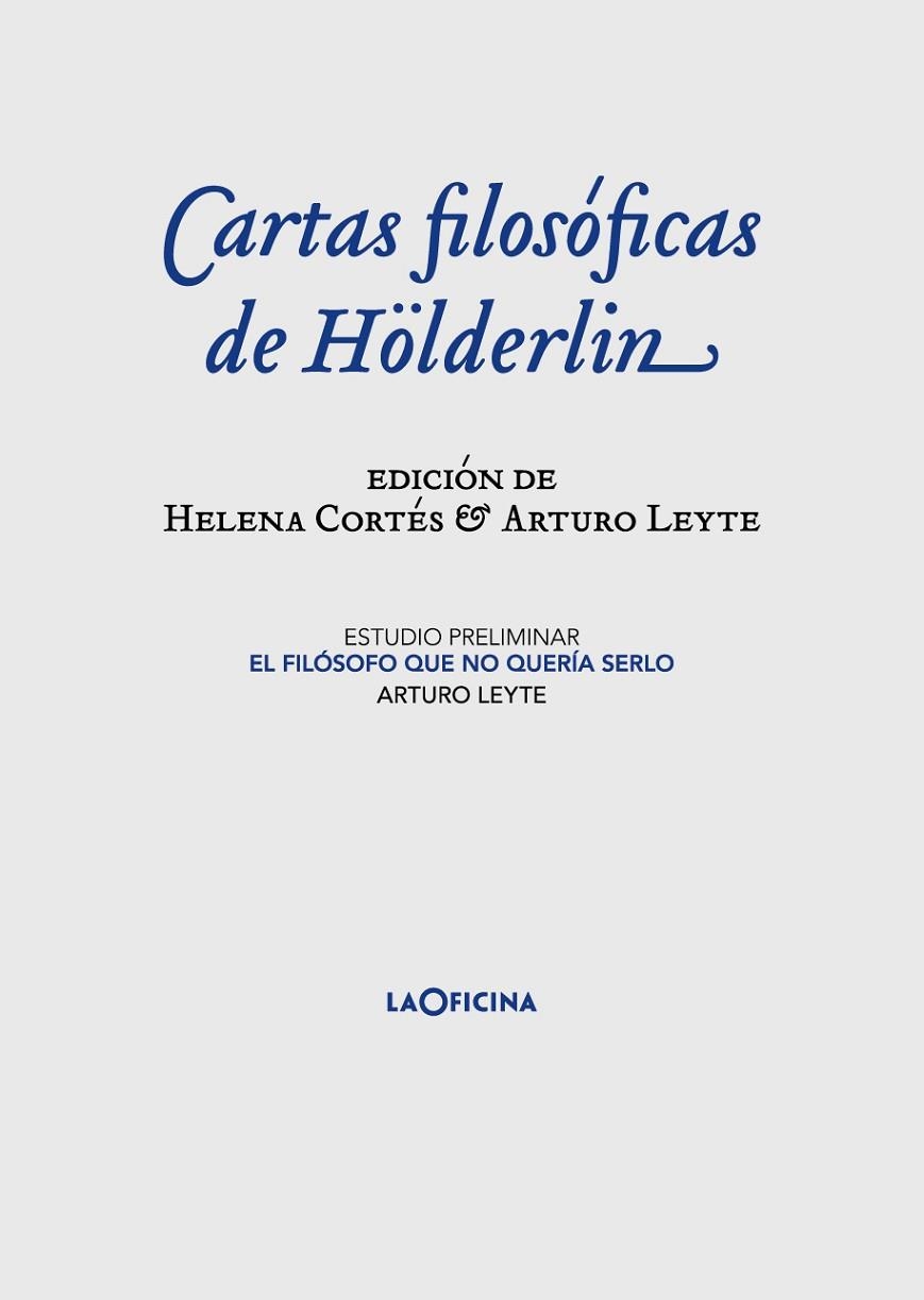 CARTAS FILOSÓFICAS | 9788412113655 | HÖLDERLIN, FRIEDRICH