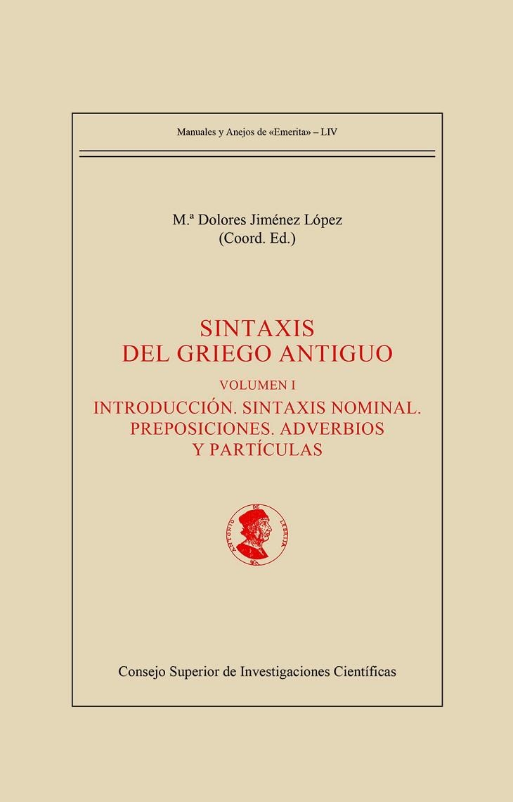 SINTAXIS DEL GRIEGO ANTIGUO | 9788400107239