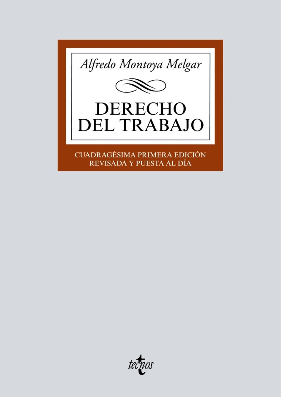 DERECHO DEL TRABAJO | 9788430979745 | MONTOYA MELGAR, ALFREDO