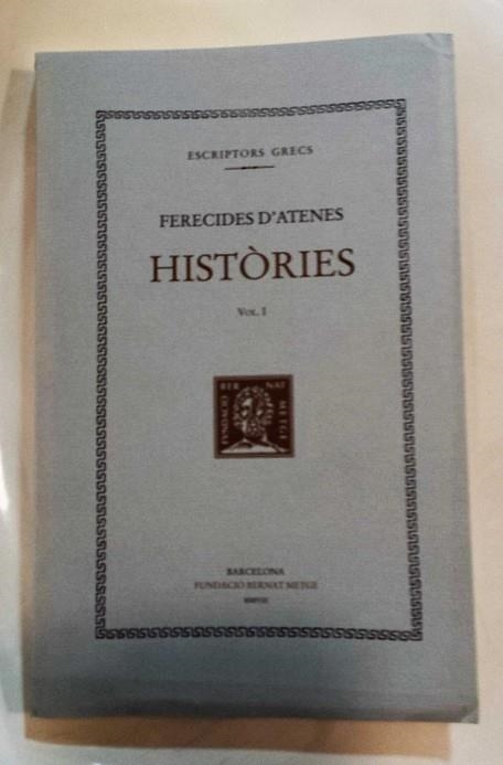 HISTÒRIES, VOL. II I ÚLTIM | 9788498591163 | FERECIDES D'ATENES