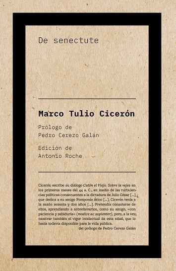 DE SENECTUTE | 9788418236976 | CICERÓN, MARCO TULIO