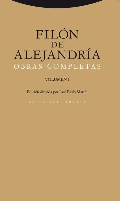 OBRAS COMPLETAS I. FILÓN DE ALEJANDRÍA | 9788498790221 | DE ALEJANDRÍA, FILÓN