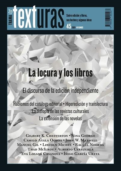 TEXTURAS 45: LA LOCURA Y LOS LIBROS | 9788418941467 | VARIOS AUTORES