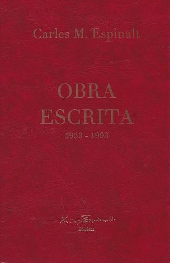 OBRA ESCRITA | 9788412423709 | MUÑOZ ESPINALT, CARLES