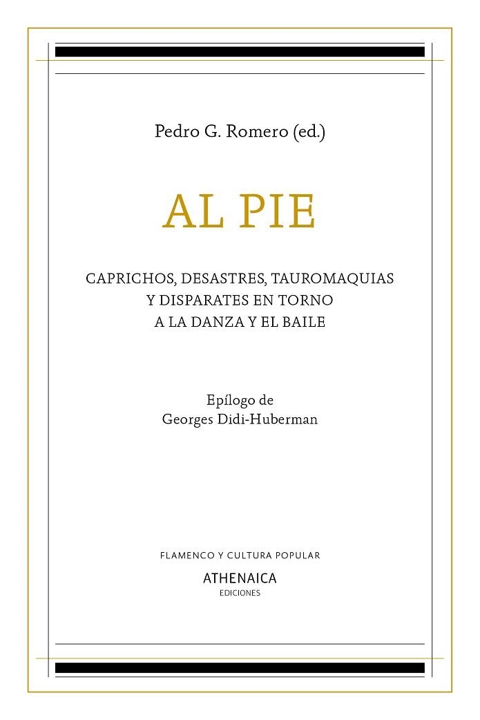 AL PIE | 9788417325756 | G. ROMERO, PEDRO