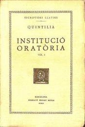 INSTITUCIÓ ORATÒRIA, VOL. I: LLIBRE I | 9788498590418 | QUINTILIÀ