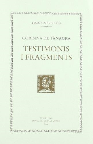 TESTIMONIS I FRAGMENTS | 9788472258488 | CORINNA DE TÀNAGRA