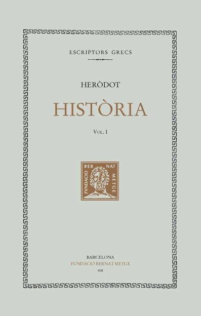 HISTÒRIA, VOL I | 9788472257573 | HERÒDOT