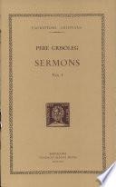 SERMONS, VOL. I: I-XXVII | 9788472253162 | PERE CRISÒLEG