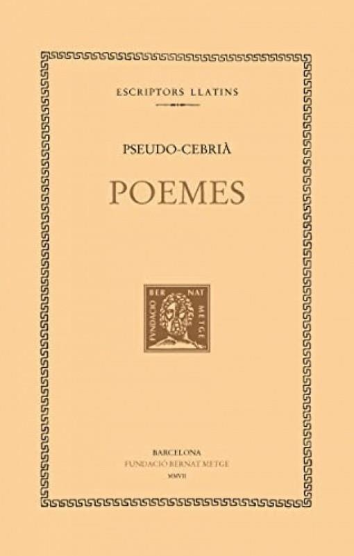 POEMES | 9788472258822 | PSEUDO-CEBRIÀ