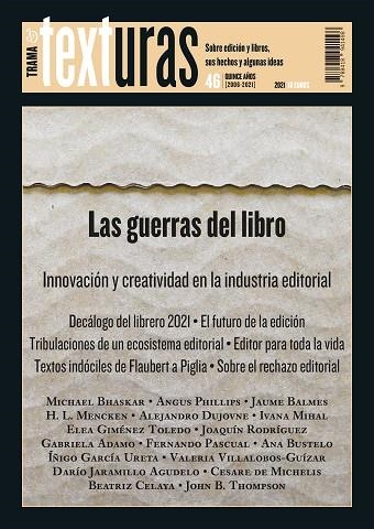 TEXTURAS 46: LAS GUERRAS DEL LIBRO | 9788418941498 | VARIOS AUTORES