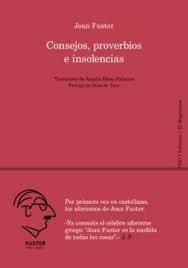 CONSEJOS, PROVERBIOS E INSOLENCIAS | 9788412511857 | ELENA PALACIOS, ÀNGELA