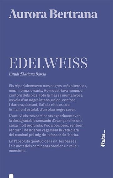 EDELWEISS | 9788416738656 | BERTRANA, AURORA