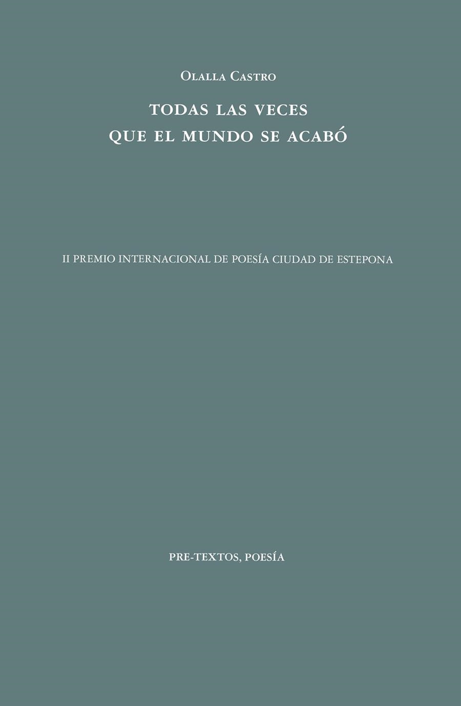 TODAS LAS VECES QUE EL MUNDO SE ACABÓ | 9788418935718 | CASTRO, OLALLA