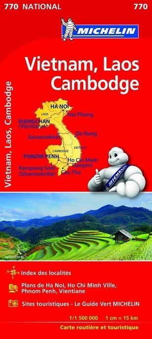 MAPA NATIONAL VIETNAM, LAOS, CAMBODGE | 9782067217126 | MICHELIN