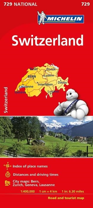 MAPA NATIONAL SUIZA | 9782067171640 | VARIOS AUTORES