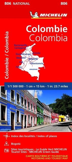 MAPA NATIONAL COLOMBIA | 9782067242609 | VARIOS AUTORES