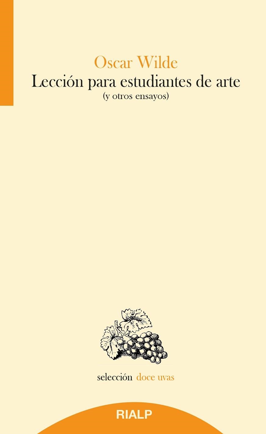LECCIÓN PARA ESTUDIANTES DE ARTE | 9788432165955 | WILDE, OSCAR