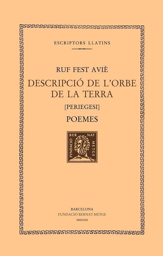 DESCRIPCIÓ DE L'ORBE DE LA TERRA. POEMES | 9788498594317 | RUF FEST AVIÈ