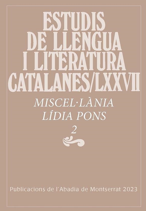 MISCEL·LÀNIA LÍDIA PONS, 2 | 9788491912941 | DIVERSOS AUTORS