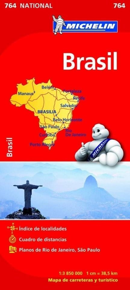 MAPA NATIONAL BRESIL ; BRAZIL (11764) | 9782067259836 | AA.VV.