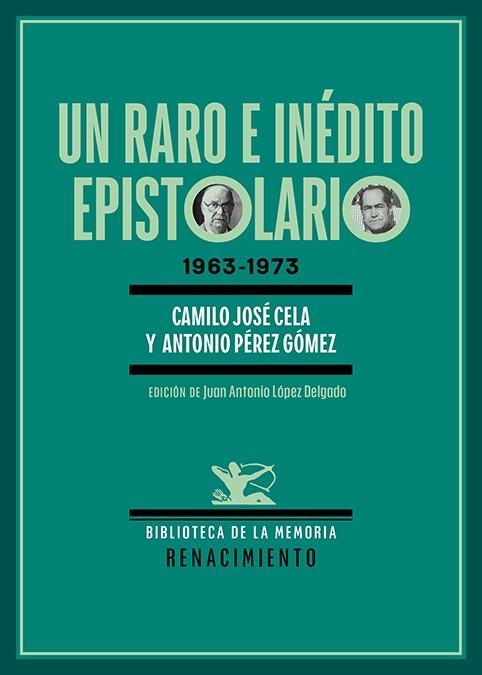 UN RARO E INÉDITO EPISTOLARIO | 9788410148550 | CELA, CAMILO JOSÉ/PÉREZ GÓMEZ, ANTONIO