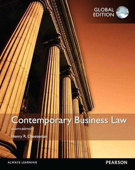 CONTEMPORARY BUSINESS LAW, GLOBAL EDITION | 9781292059358 | HENRY CHEESEMAN