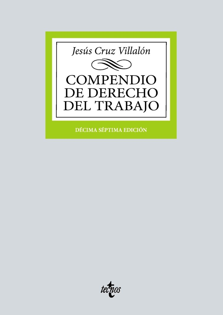 COMPENDIO DE DERECHO DEL TRABAJO | 9788430990627 | CRUZ VILLALÓN, JESÚS