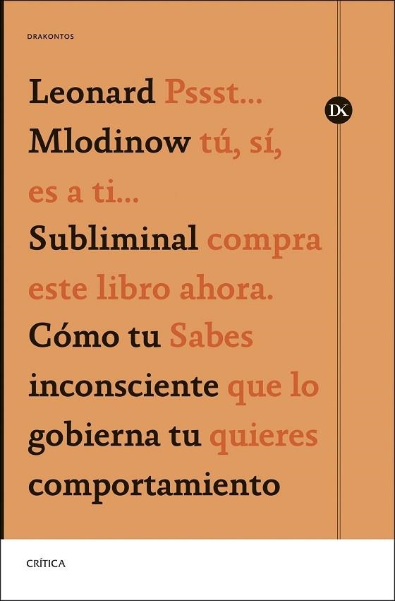 SUBLIMINAL | 9788491996880 | MLODINOW, LEONARD