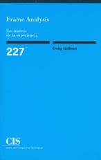 LOS MARCOS DE LA EXPERIENCIA | 9788474764116 | ANALYSIS