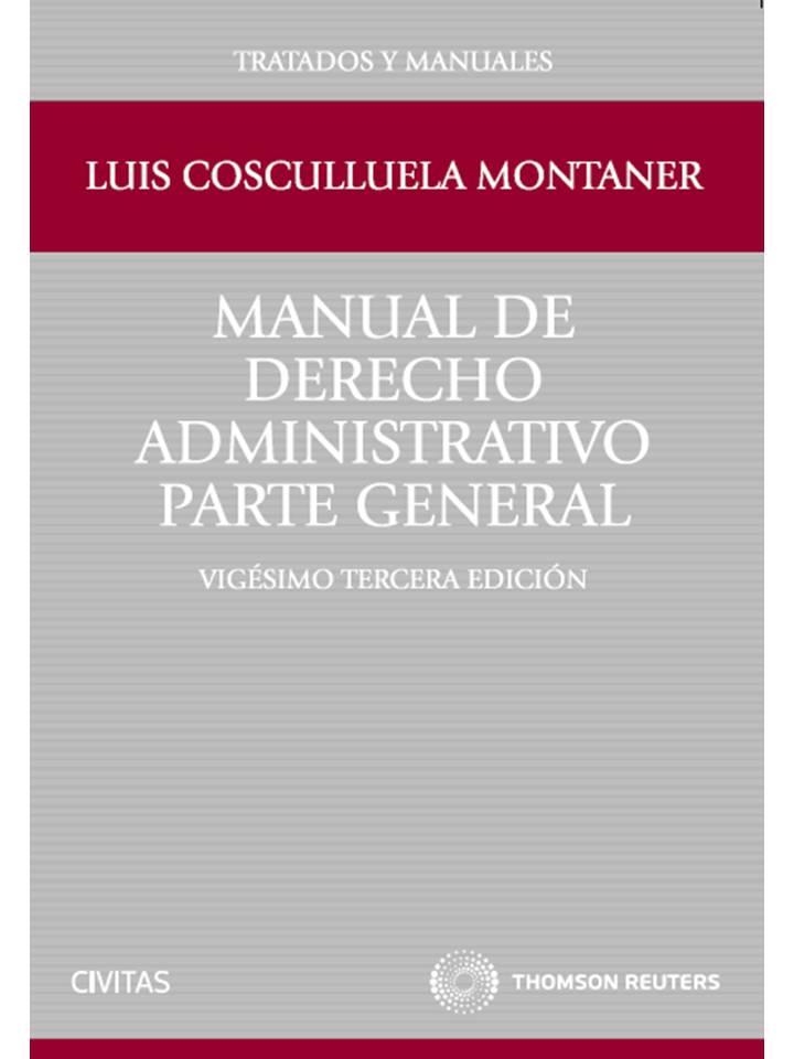 MANUAL DE DERECHO ADMINISTRATIVO | 9788447039289 | COSCULLUELA