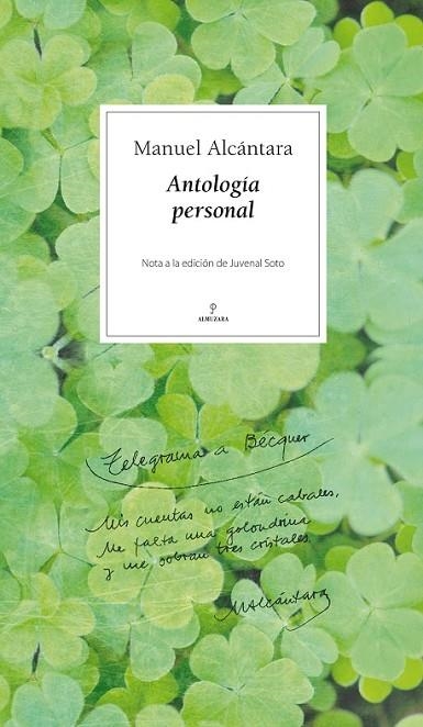 ANTOLOGÍA PERSONAL | 9788496968868 | ALCÁNTARA, MANUEL