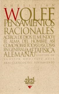 PENSAMIENTOS RACIONALES | 9788446009658 | CHRISTIAN WOLFF