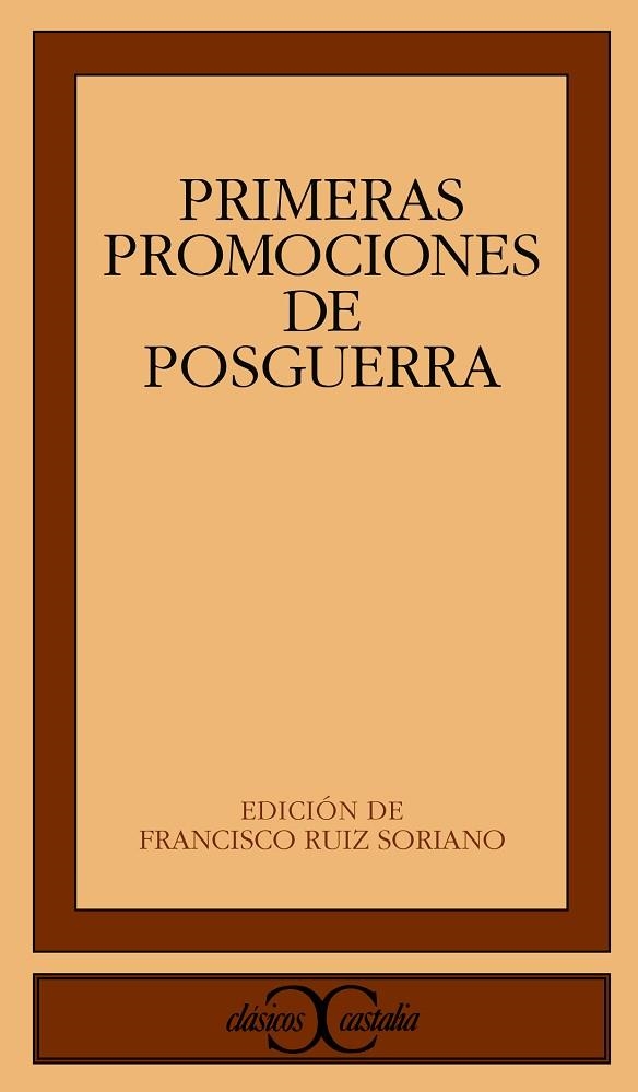 PRIMERAS PROMOCIONES POSGUERRA | 9788470397691 | FIGUEROA, ÁNGELA/CONDE, CARMEN/VARIOS AUTORES