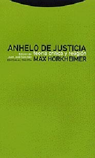 ANHELO DE JUSTICIA | 9788481644005 | HORKHEIMER