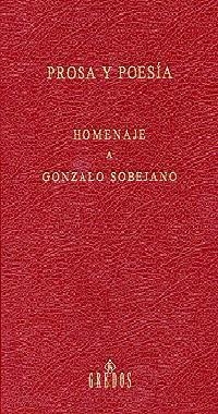 PROSA Y POESIA.HOMENAJE SOBEJANO | 9788424922955 | SOBEJANO , GONZALO