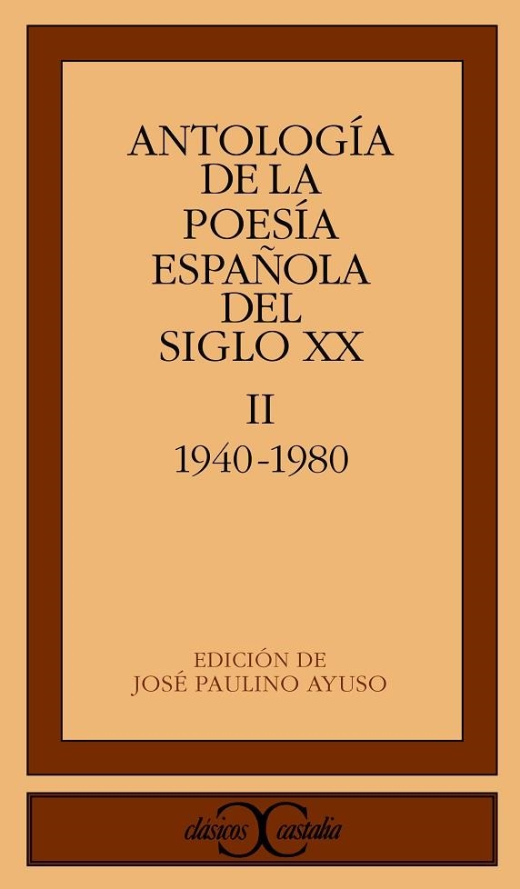 ANTOLOGIA POESIA ESPAÑOLA DEL S | 9788470397394 | AYUSO