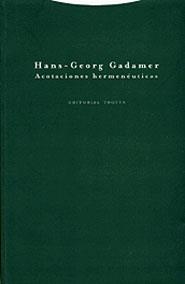 ACOTACIONES HERMENEUTICAS | 9788481645026 | GADAMER