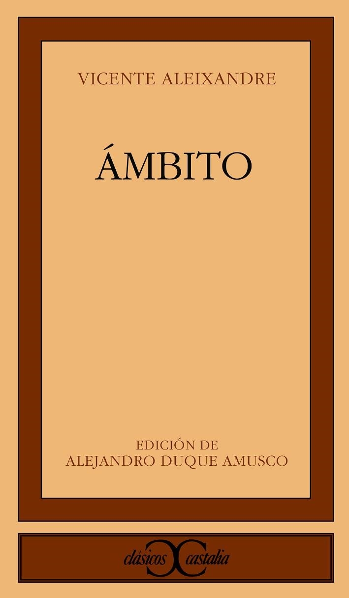 AMBITO | 9788470395543 | ALEIXANDRE