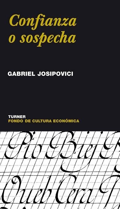 CONFIANZA O SOSPECHA | 9788475065250 | JOSIPOVICI, GABRIEL