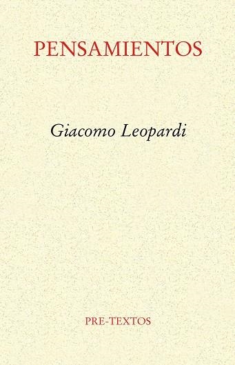 PENSAMIENTO | 9788481911909 | LEOPARDI