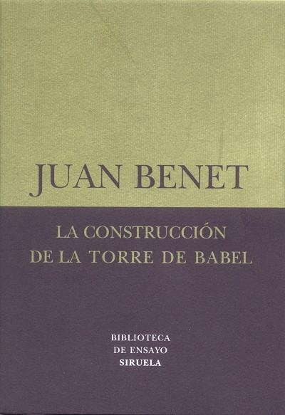 CONSTRUCCION DE LA TORRE DE BABE | 9788478447176 | BENET