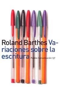 VARIACIONES SOBRE LA ESCRITURA | 9788449313004 | BARTHES, R.