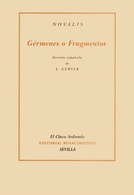 GERMENES O FRAGMENTOS | 9788484721628 | GEBSER